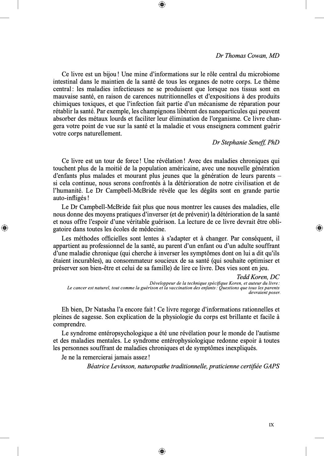 Le syndrome entérophysiologique. GAPS (Gut and Physiology Syndrome).