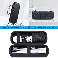 Vista 4 de Funda rígida de viaje para cepillo de dientes compatible con Philips Sonicare Protectiveclean 4100, 5100, 6100, 6500, se adapta a Oral-B Pro 1000