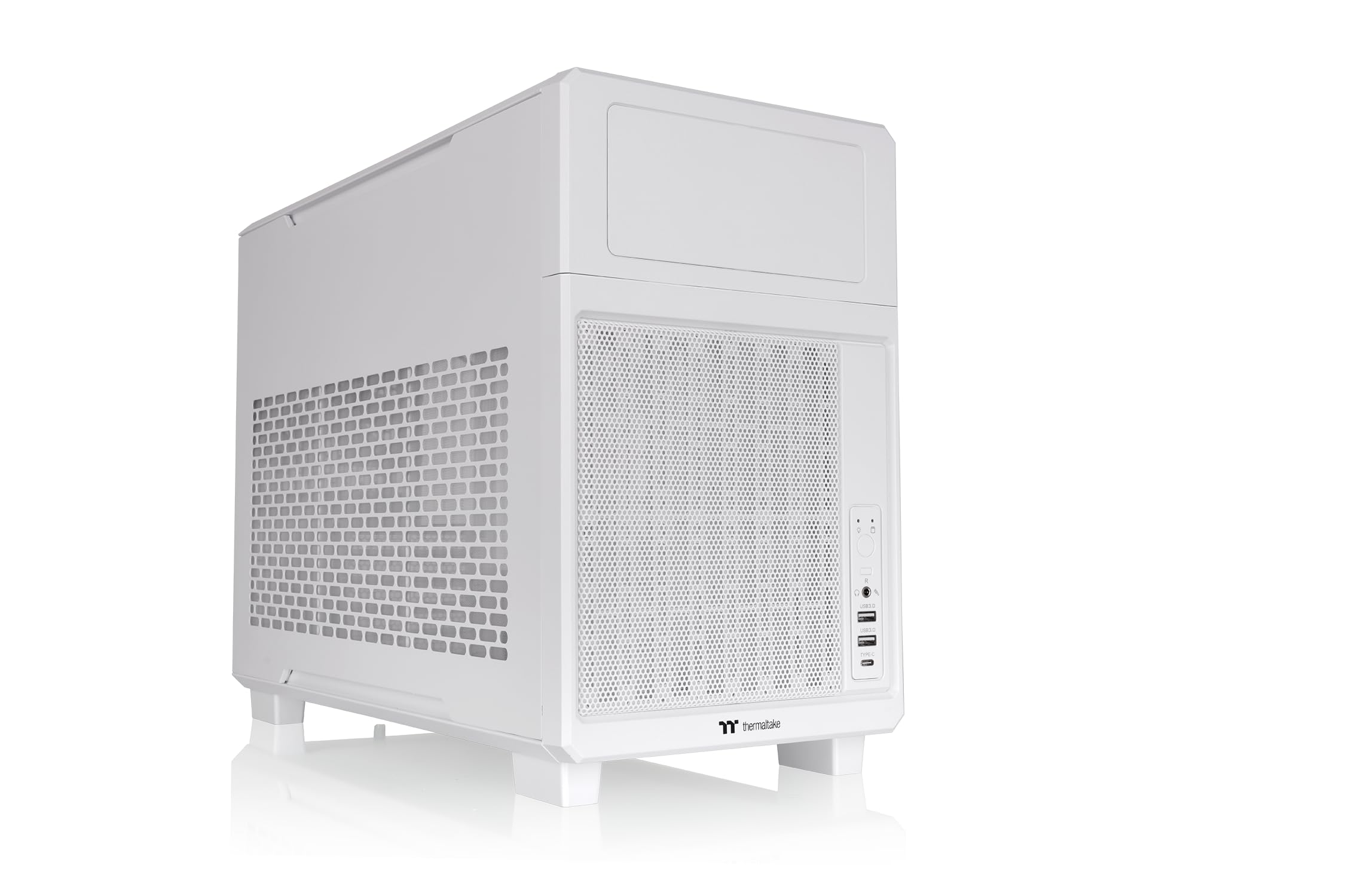 Boîtier PC Micro ATX Thermaltake TR200 Blanc avec USB-C et ventilation 120mm intégrée - 8