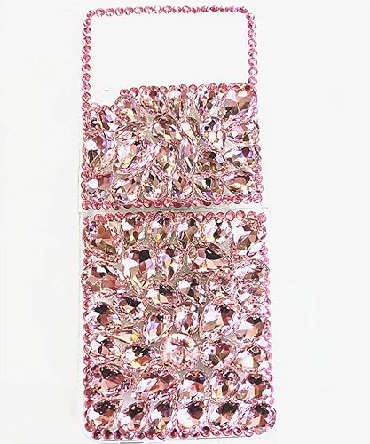 Funda para Galaxy Z Flip 4, Galaxy Z Flip 4 5G, 3D hecha a mano con piedras deslumbrantes con diamantes de imitación para Samsung Galaxy Z Flip 4 5G