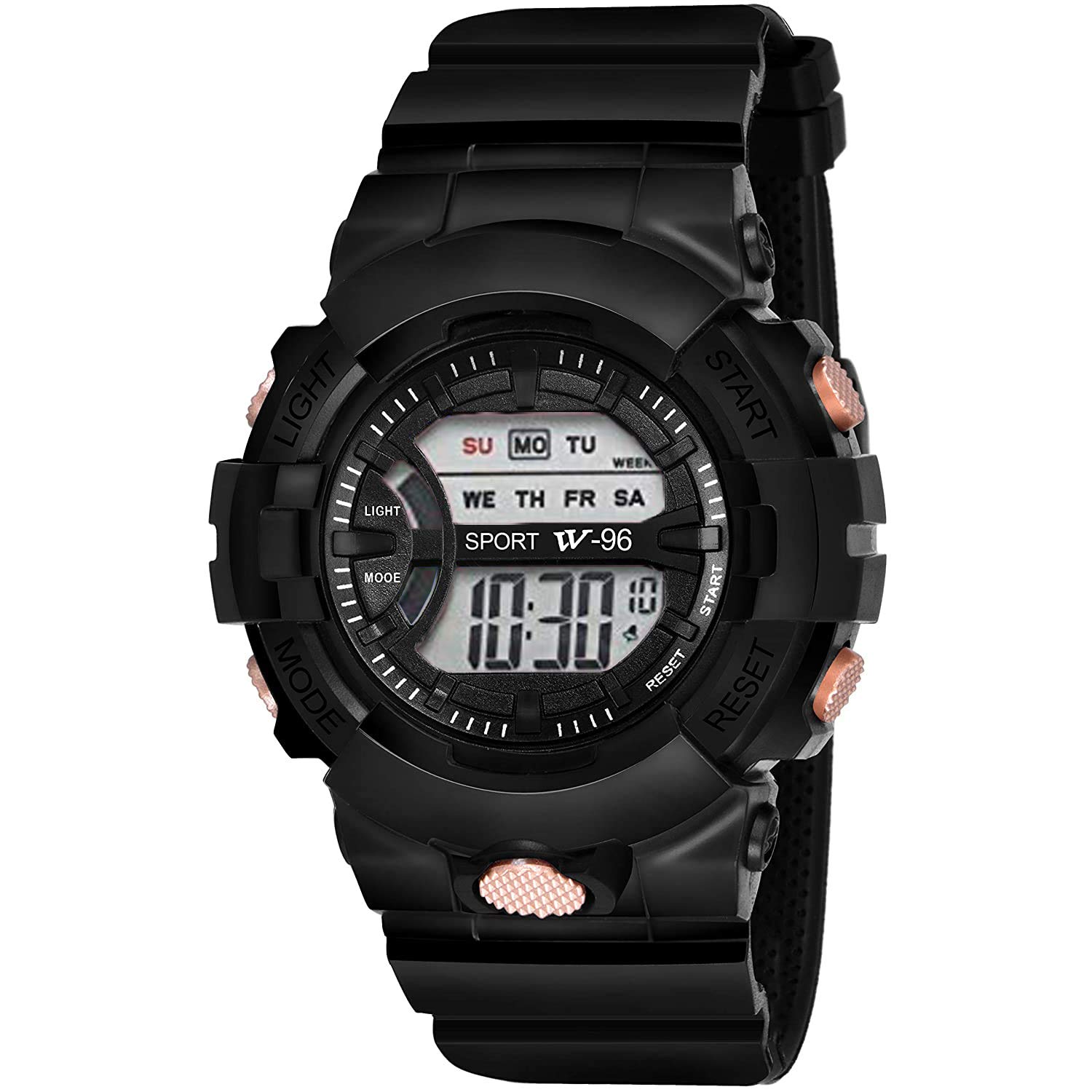 Acnos Rubber Premium Brand-A Digital Watch Shockproof Multi-Functional Automatic Light Juicy Black Dial&Strap Waterproof Digital Sports Watch For Mens Kids Watch For Boys-Watch For Men Pack Of 2 (B091J74ZTT) Amazon Price History, Amazon Price Tracker