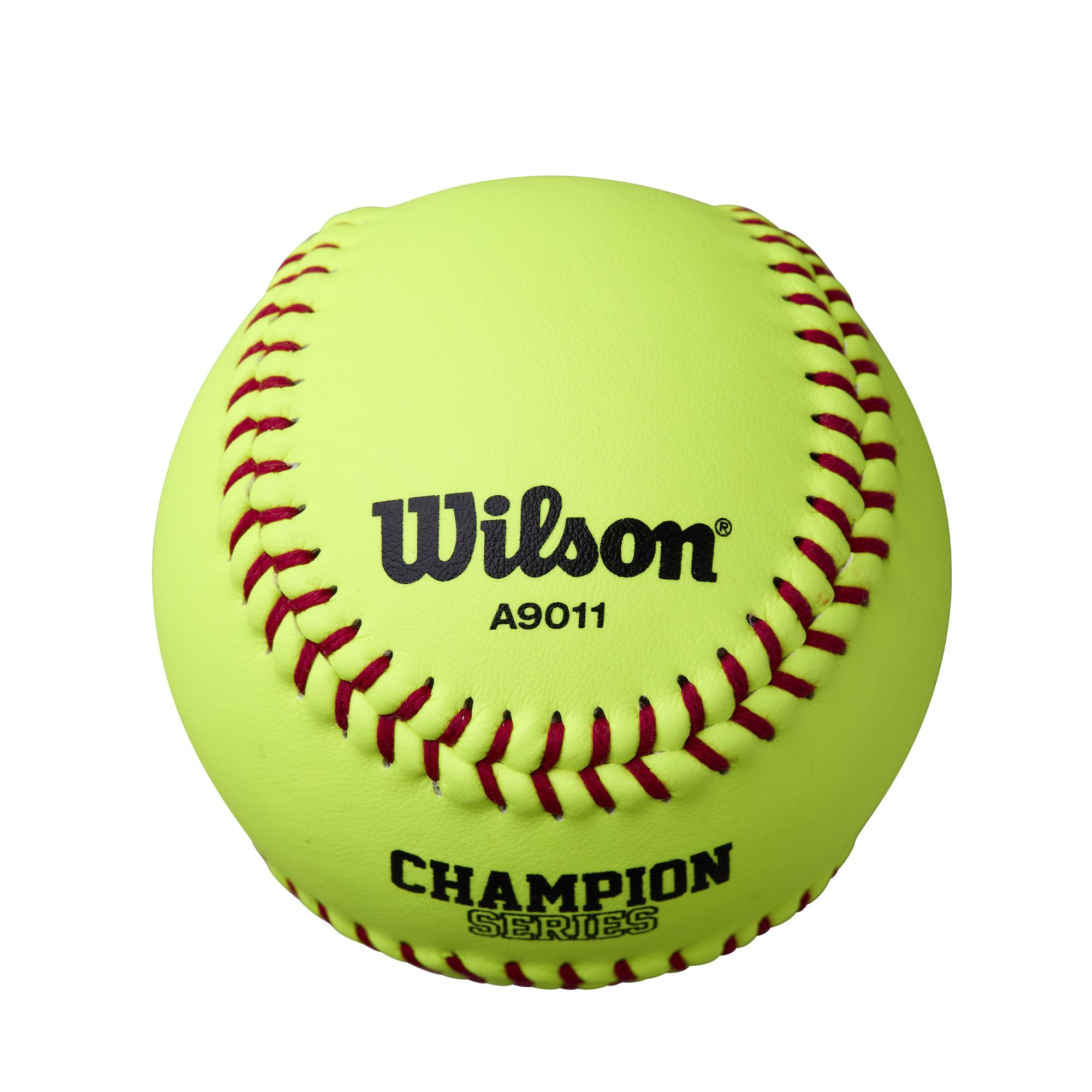 WILSON 9011 Softbälle aus Optikleder, ohne NFHS-Logo, 1 Dutzend