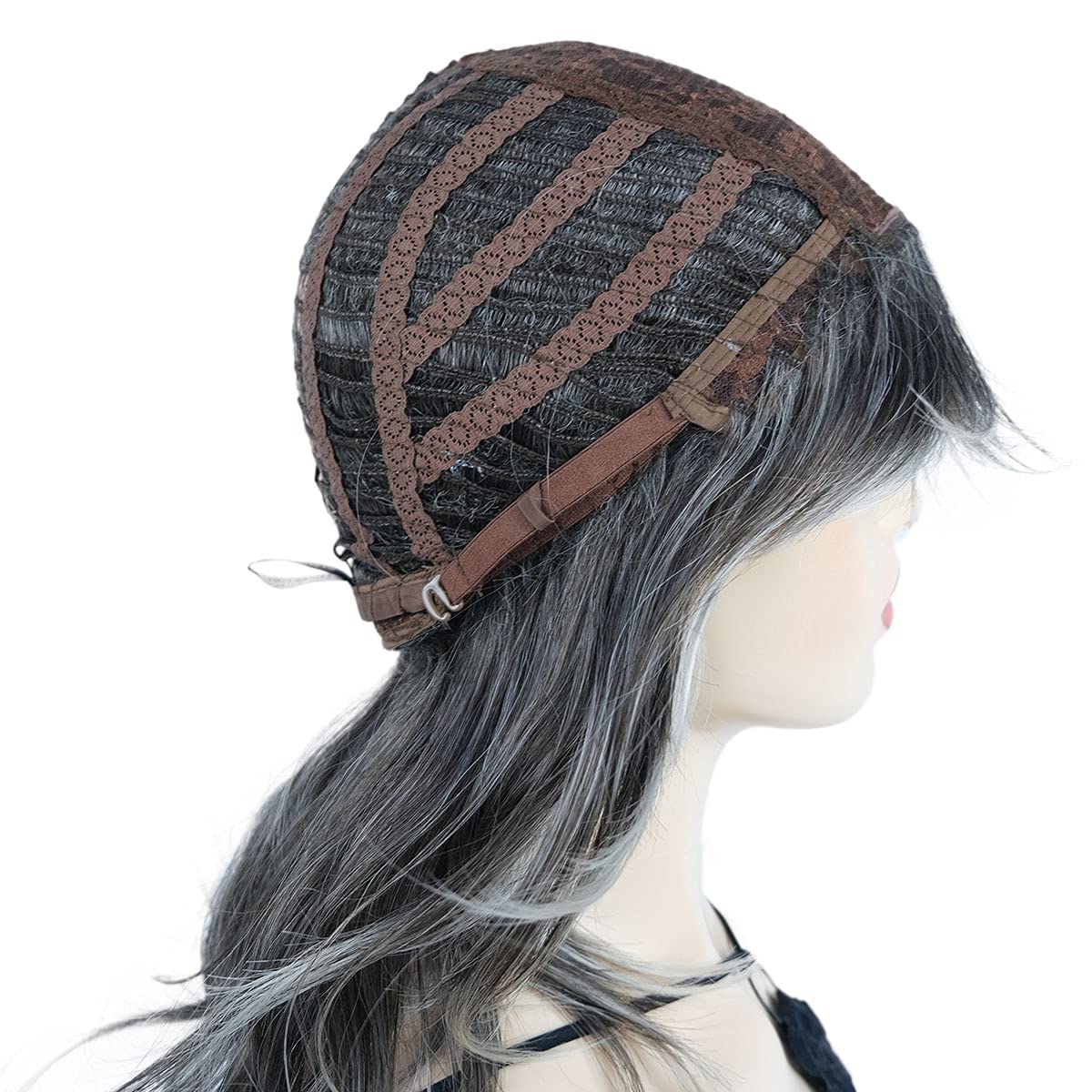 Wiginway Shaggy Layered Wig with Bangs, Shoulder Length Natural Straight Shags Wig, Soft Synthetic Hair, Brown Auburn Black Blonde Silver - Image 9