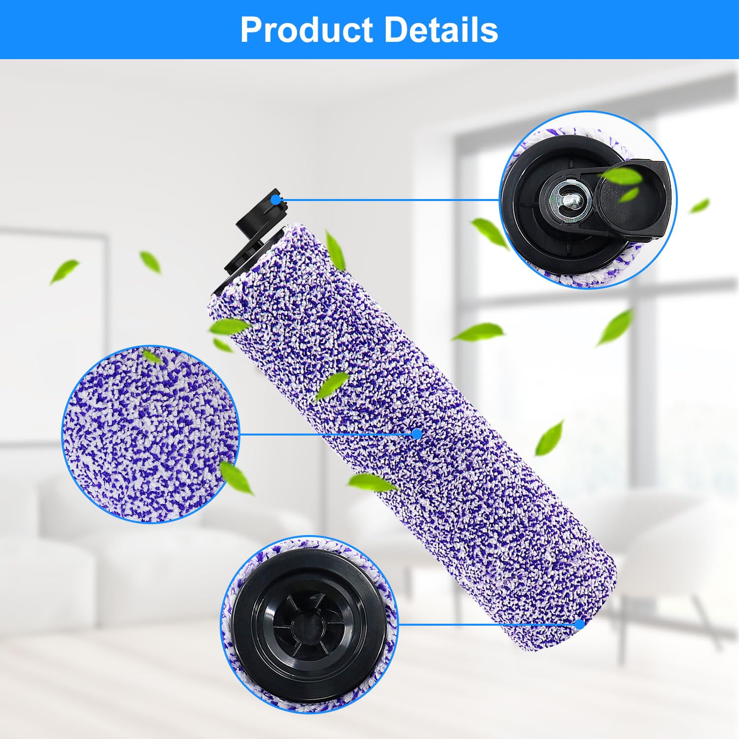 WD201 Kit de filtros de repuesto para cepillo y filtro, paquete de 6 filtros de espuma lavables para Shark WD100, WD101, WD101C, WD200, WD200C, WD201, WD201C HydroVac Pro XL aspiradora 3 en 1