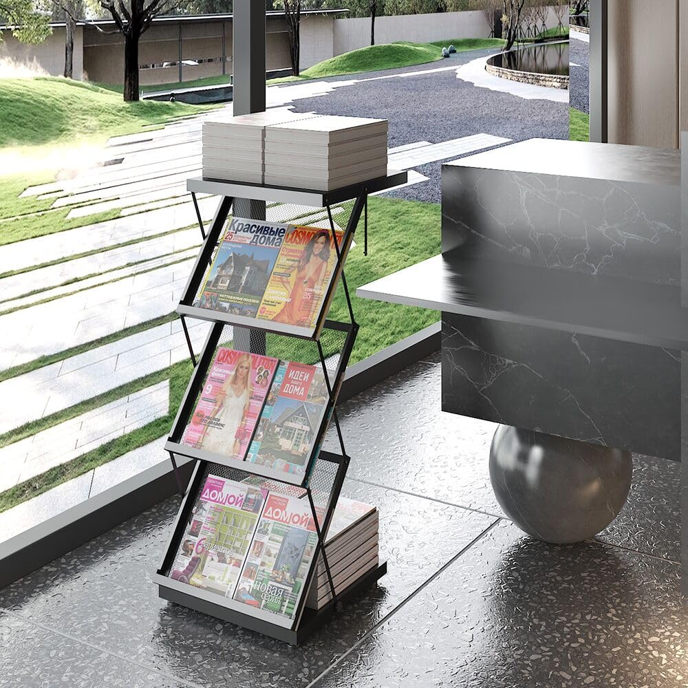 BLV faltbarer prospektständer, zeitungsständer für Ausstellung und Messe, Büro-zeitschriftenhalter
