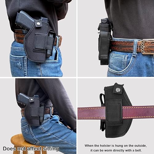 Miniatura 6 de Fundas de pistola IWBOWB de 0354in para pistola de Glock 19 17 26 - Taurus G2C G3C G3 - Sig Sauer P365 P320 - SW MP Shield 0354in  380 EZ  Bodyguard