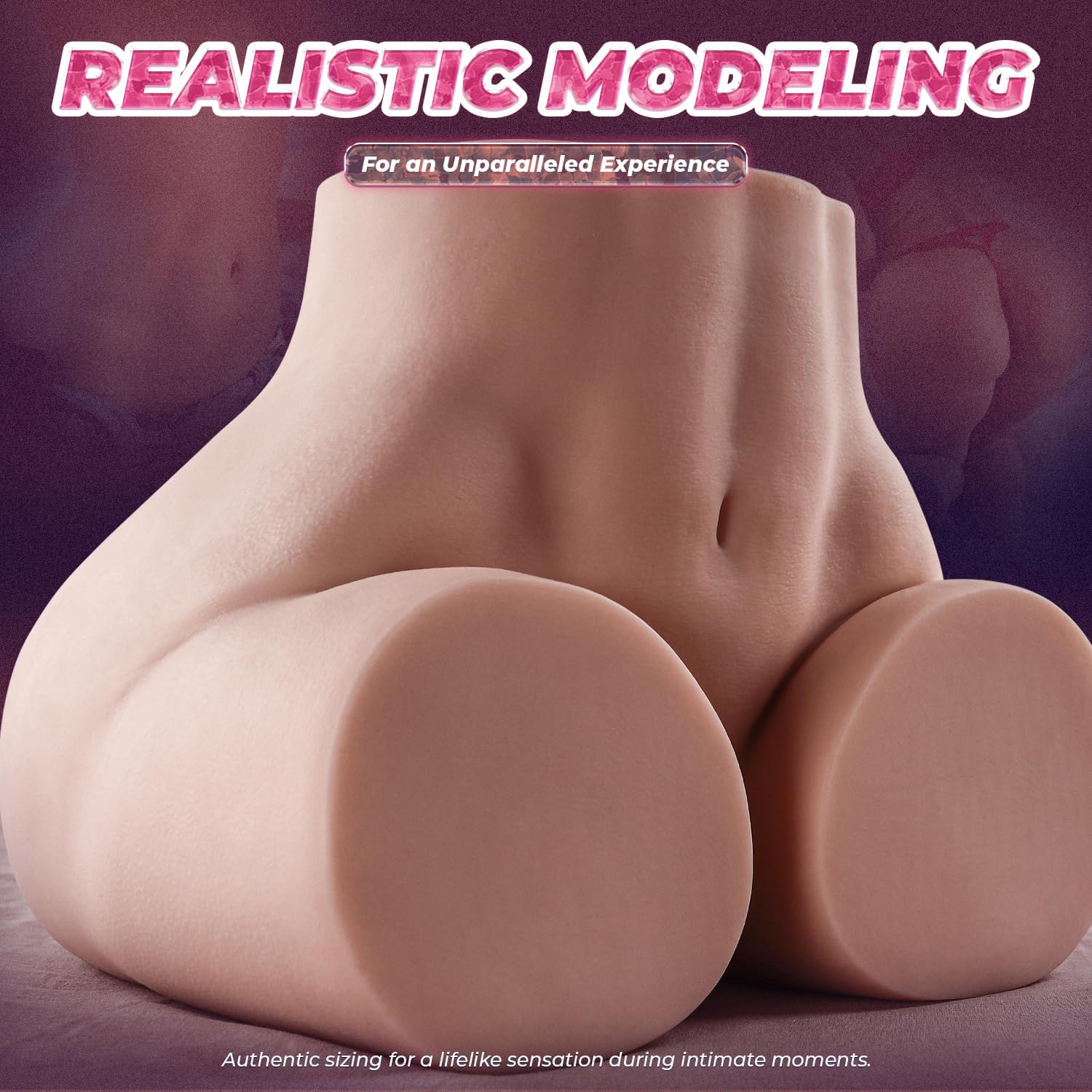 38.5LB Discreet Sex Doll Male Masturbator with Luggage, Life-Sized Soft Big Ass & Pussy Realistic Female Skin Texture with 2 Hole Deeper Vagina and Tight Anal, Sex Dolls for Man Orgasm