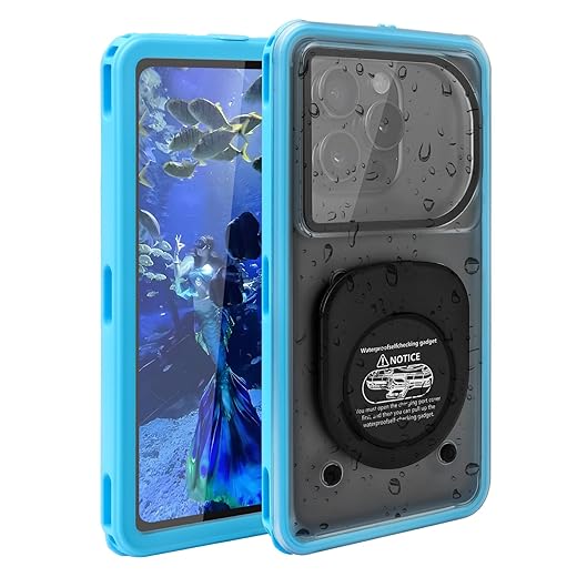 𝟐𝟎𝟐5 Underwater Photography Suitable for iPhone 16/15/14/13/12/11 Pro Max/XR/XS/X，Galaxy S24 Underwater Snorkeling And Diving Phone Case, Professional Scuba Diving Waterproof Protective Case