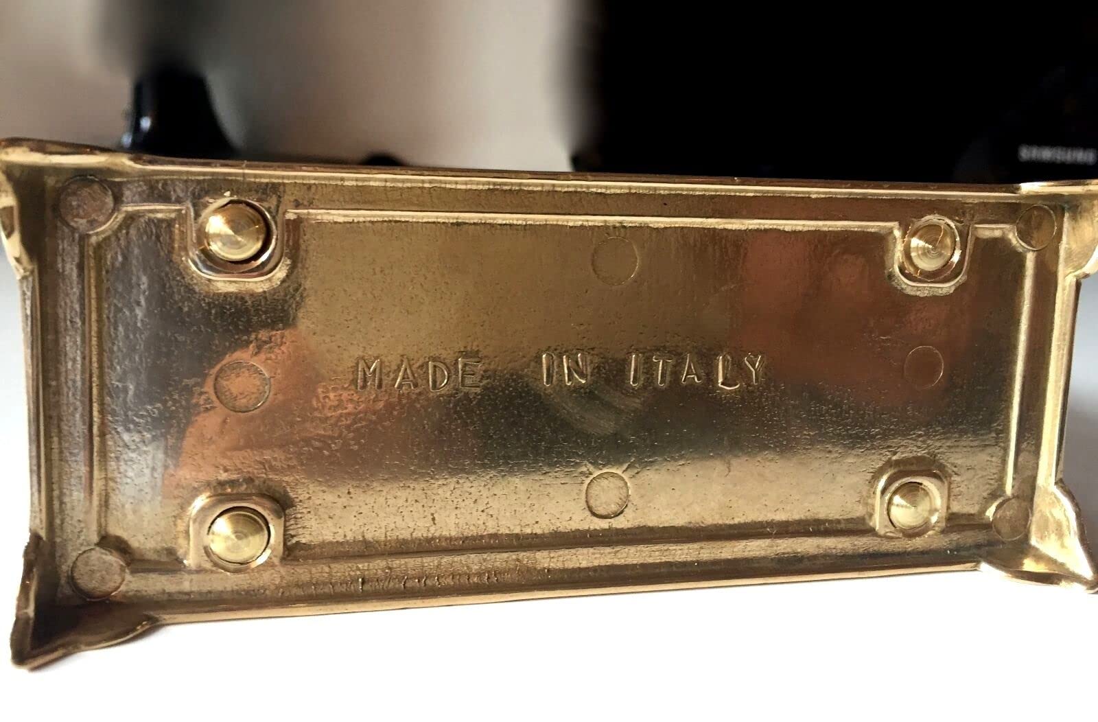 BRIEFSTÄNDER - Ablage-SERVIETTENHALTER Messing neu 80357