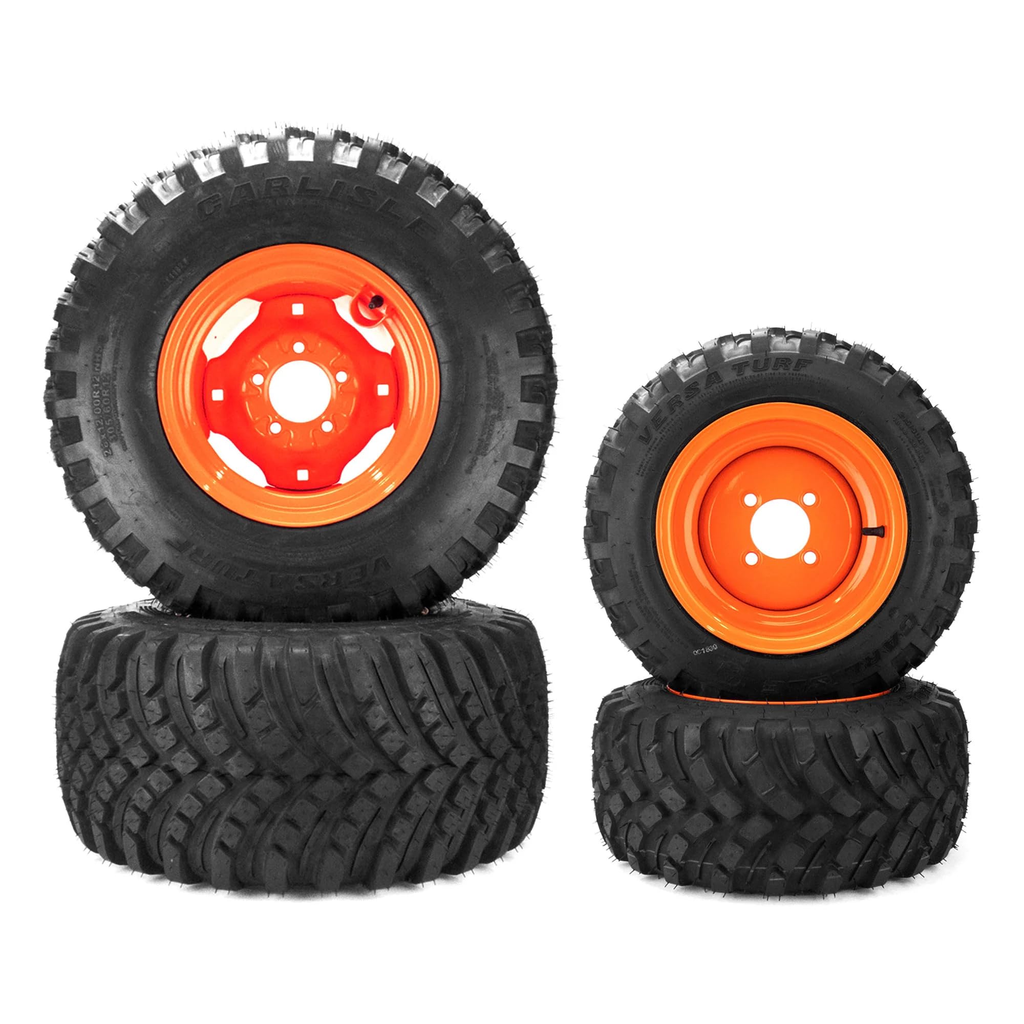 Amazon.com: (4) Versa Turf Tire Assemblies 26x12.00-12 18x8.50-10