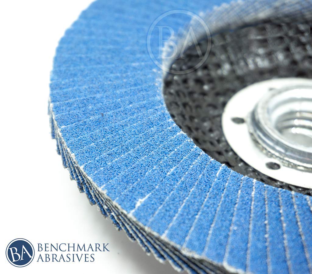 Benchmark - Discos abrasivos de alta densidad para solapa, tipo 29, de alta densidad, 11,4 x 15,9 cm, 10 unidades