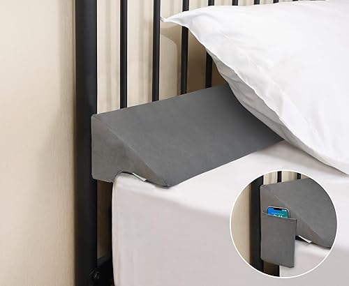 Vekkia Almohada de cuña de camaalmohada de cabecerocuña de almohada para espacio de cabecerorelleno de huecos de cama, espacio cercano (0-3.5