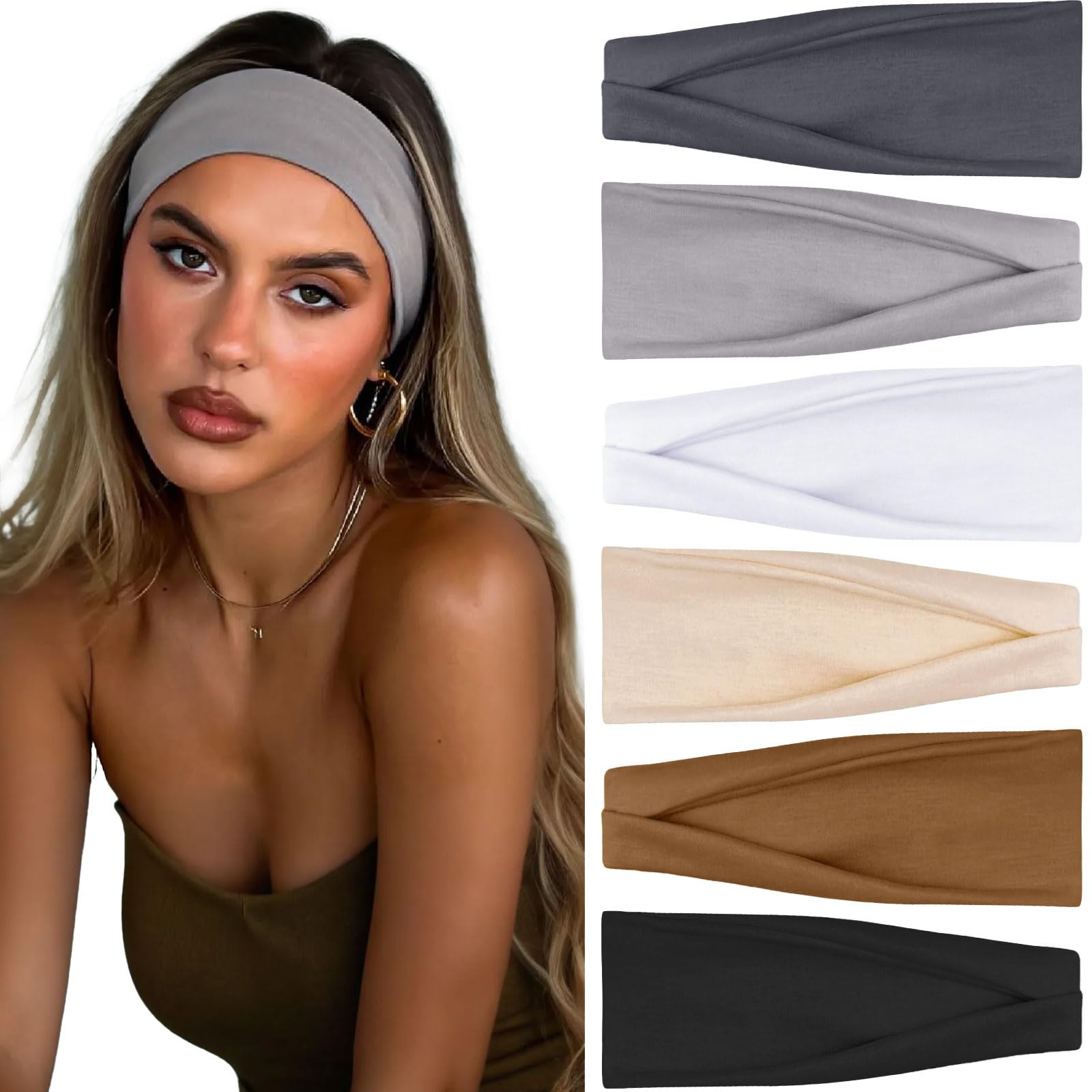 BELEVO Sport-Stirnbänder 4er Set – Dünn, Elastisch, Schweißabsorbierend Für Yoga, Fitness & Laufen