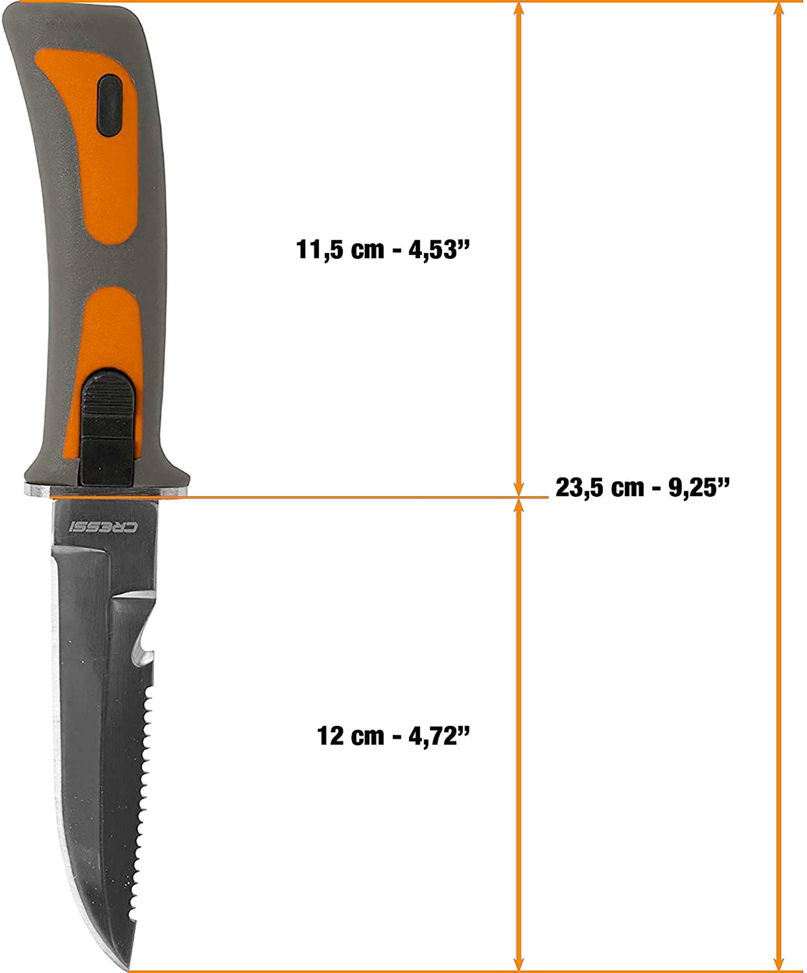 Cressi Apache Fucile Da Pesca Subacquea 60 Cm + Cressi Vigo Coltello Subacqueo 23,5 Cm – Set Per Apnea E Immersioni - 2