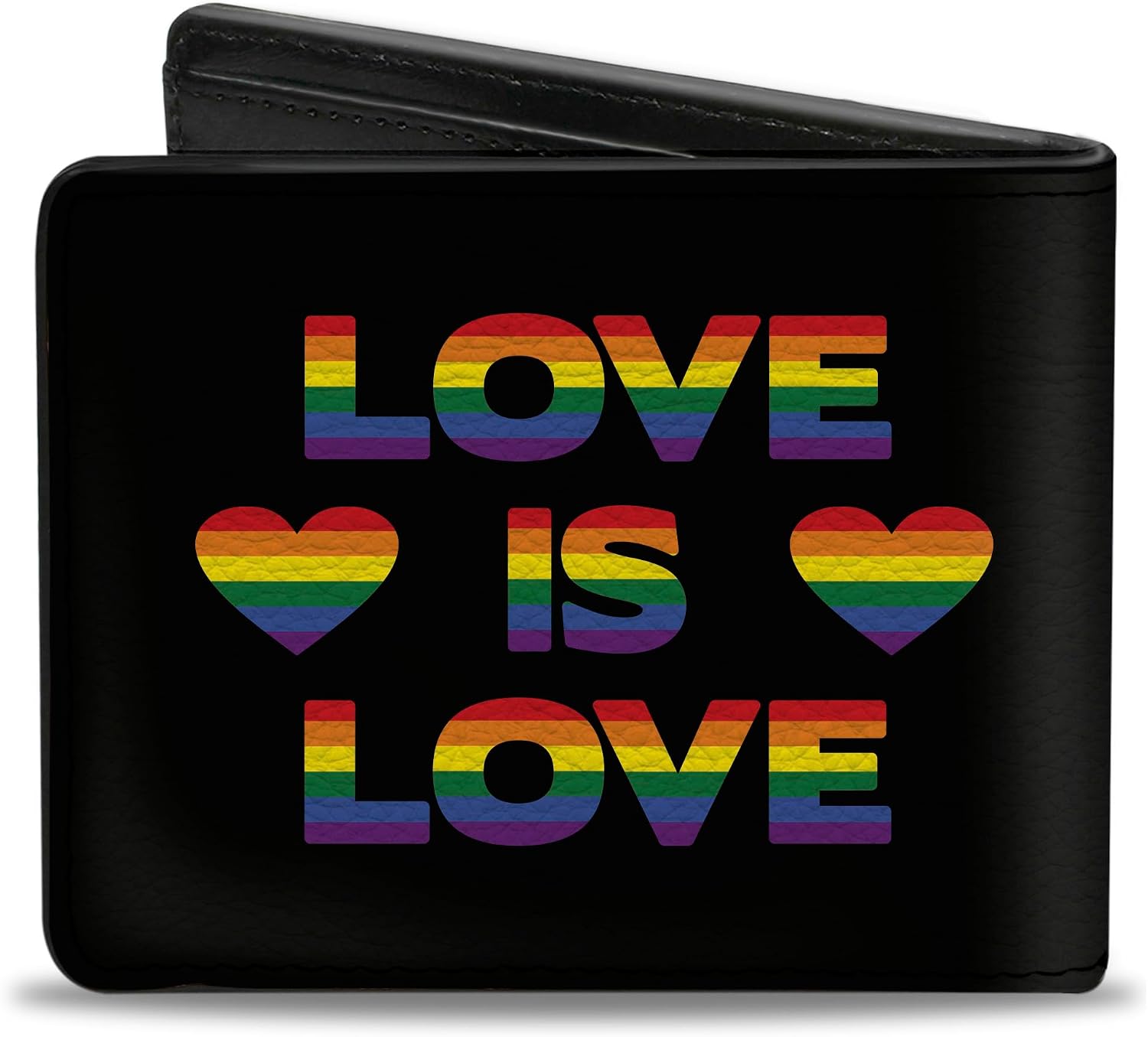 Buckle-Down Men's Bifold Wallet Pride, 4.0" x 3.5"