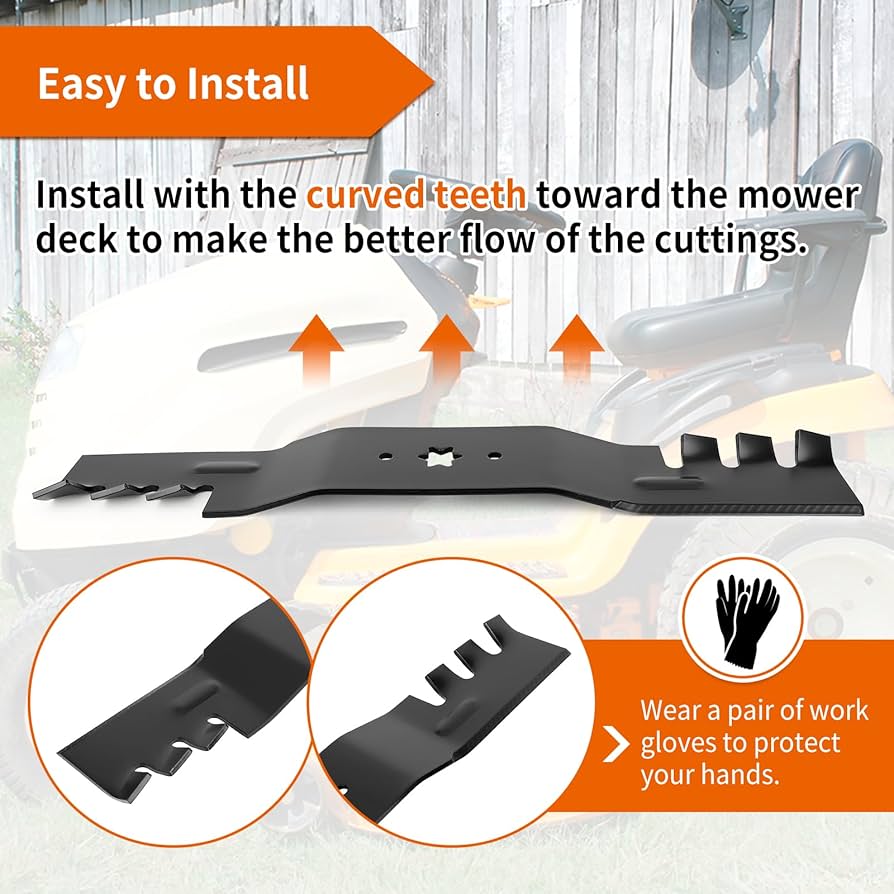 Amazon.com : budrash 942-0677 Mulching Blades Fit for Cub