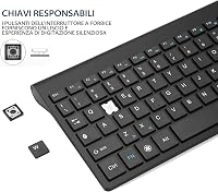 Fonicer 2.4GHz Wireless Ergonomikus Billentyűzet és Egér Szett PC Laptophoz 3