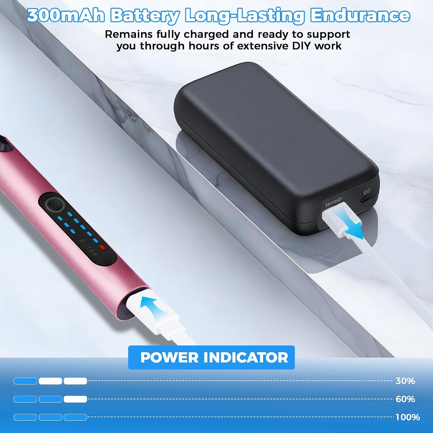 Longzhuo Electric Engraving Pen with 37 Bits & 3-Speed Adjust, USB Engraver Pen Tool for Metal, Wood, Glass, Plastic & 60+ Surfaces, Beginner Friendly for Father's Gift Day DIY Crafts,Personalization