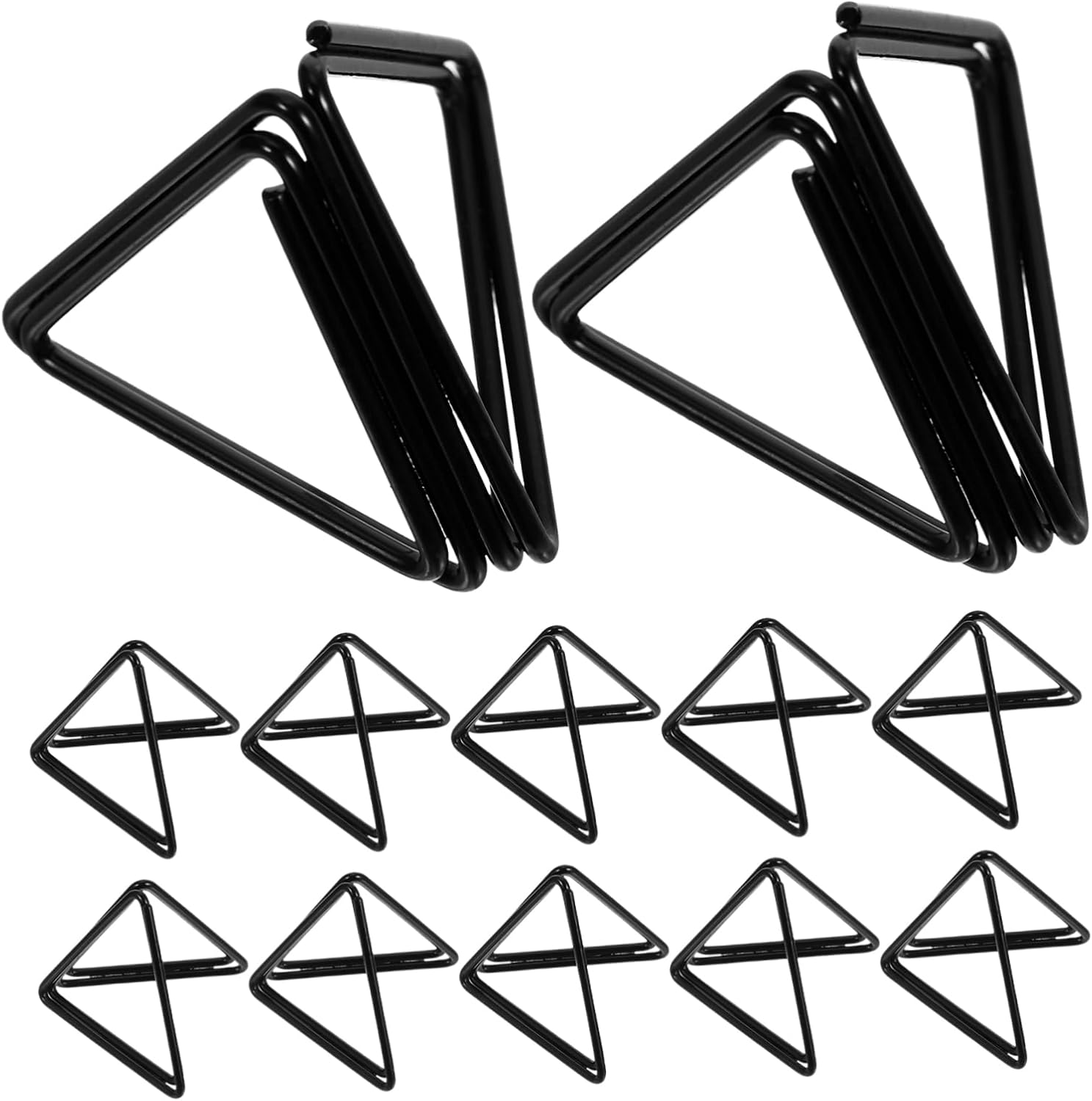Hemobllo 36pcs Triangle Shaped Table Card Holders Memo Clips for Weddings Parties and Office Use Versatile Place Card Stands for Photos Notes and Menus