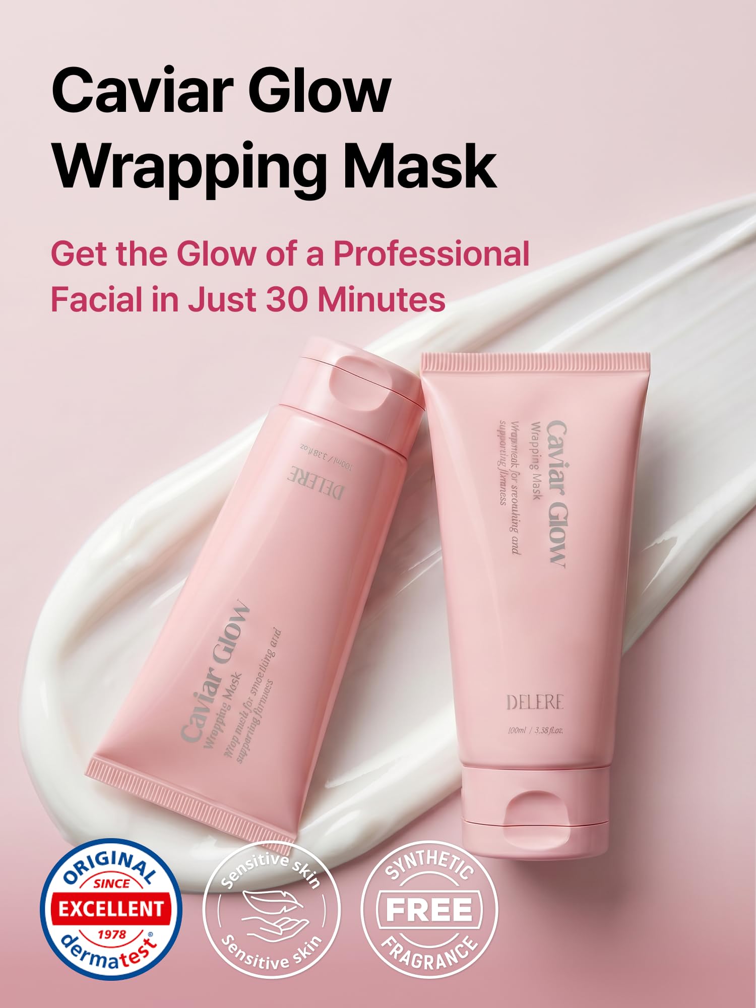 Caviar Glow Collagen Wrapping Mask Korean Peel-Off Face Mask 3.4 oz