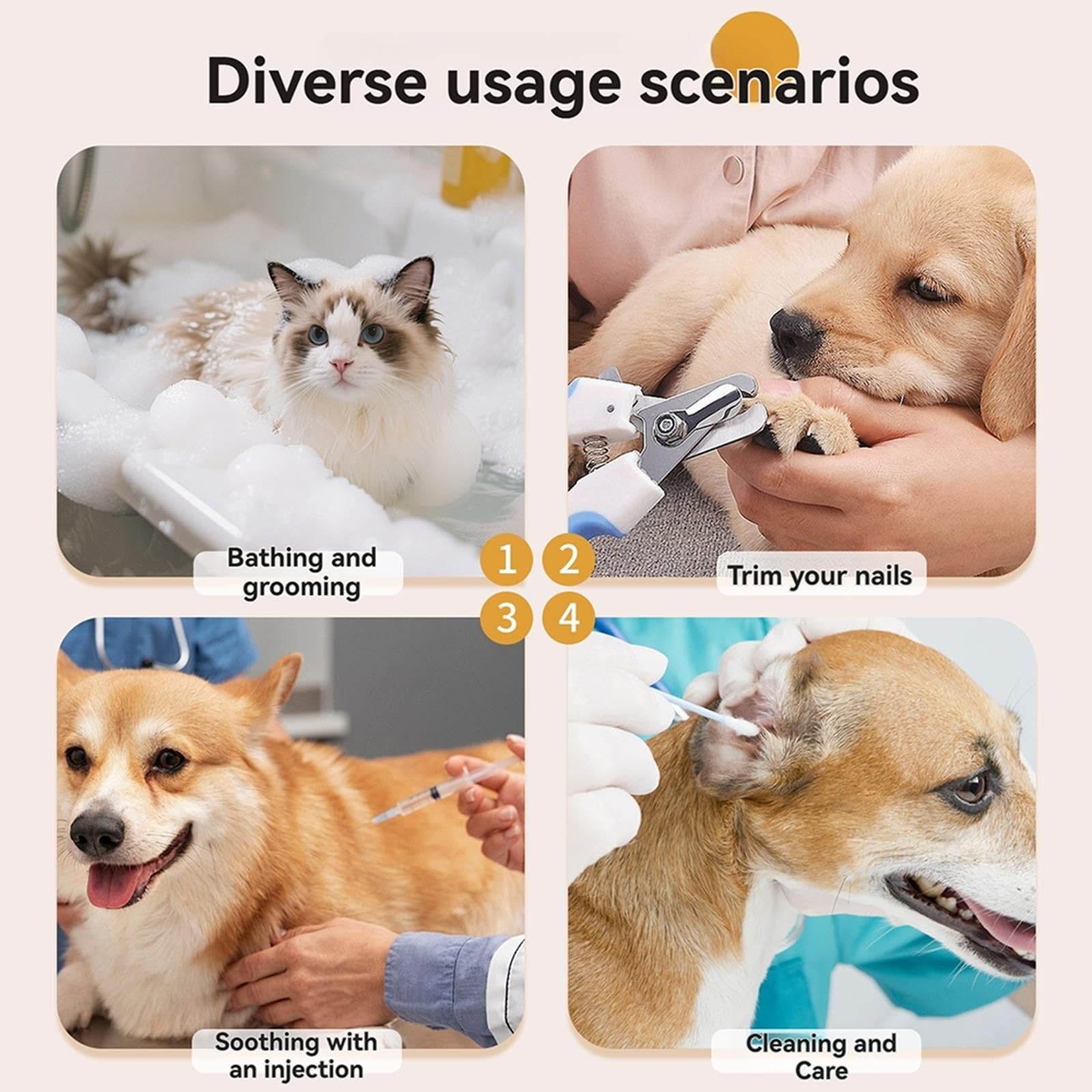 Amaca Bagno Animali Domestici Cani Amaca Pieghevole Tavolo Toelettatura