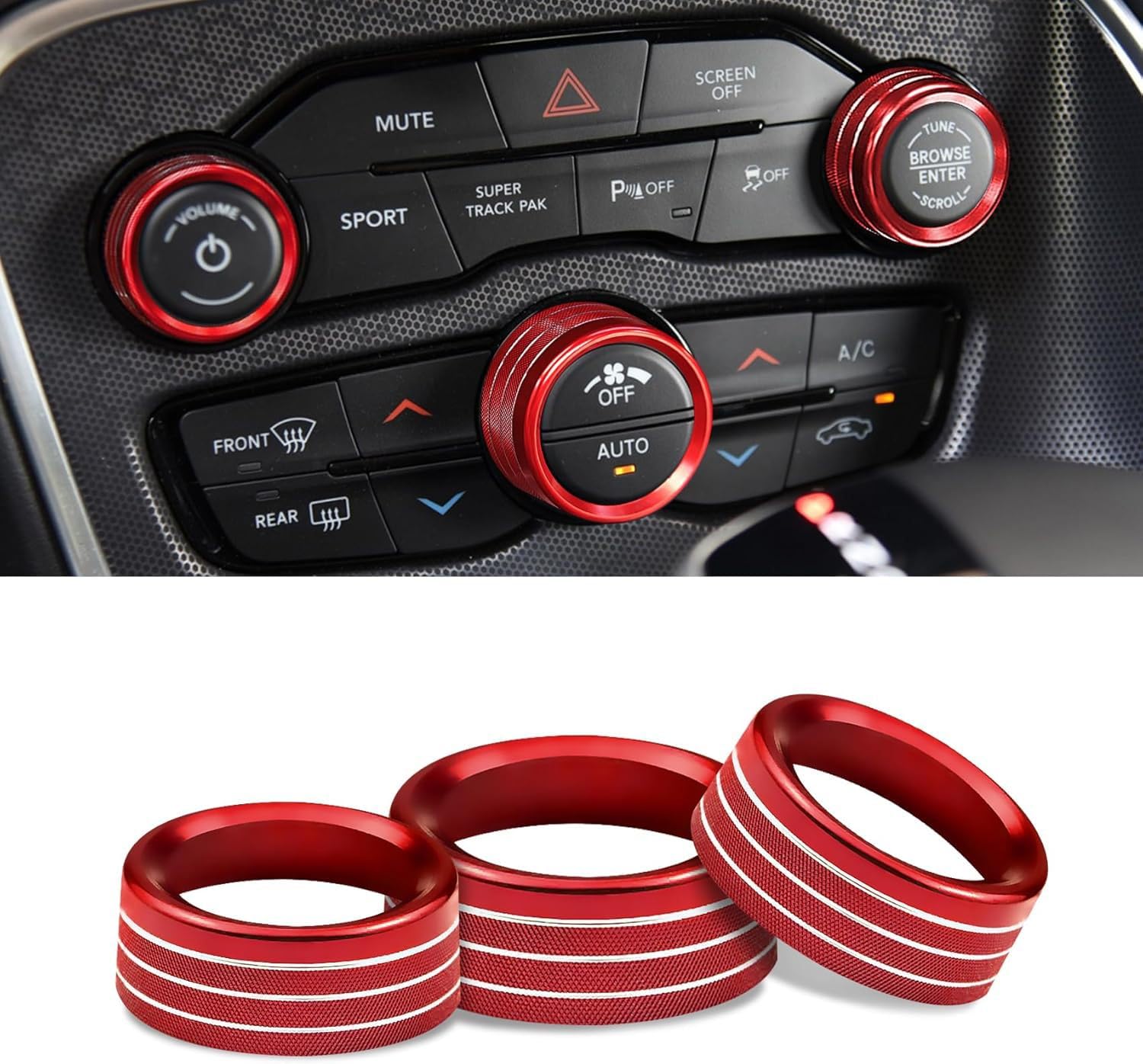 Amazon | Thor-Ind エアコンボリュームノブボタンカバー ダッジ