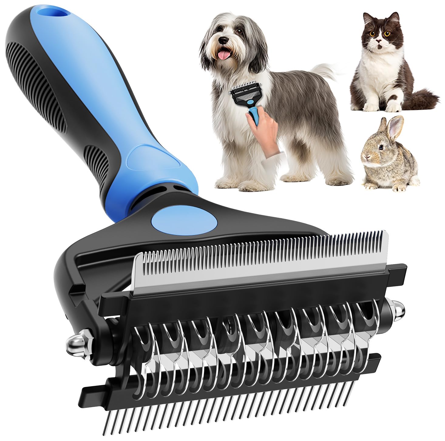 AXEFUN 3-in-1 Pet Grooming Brush