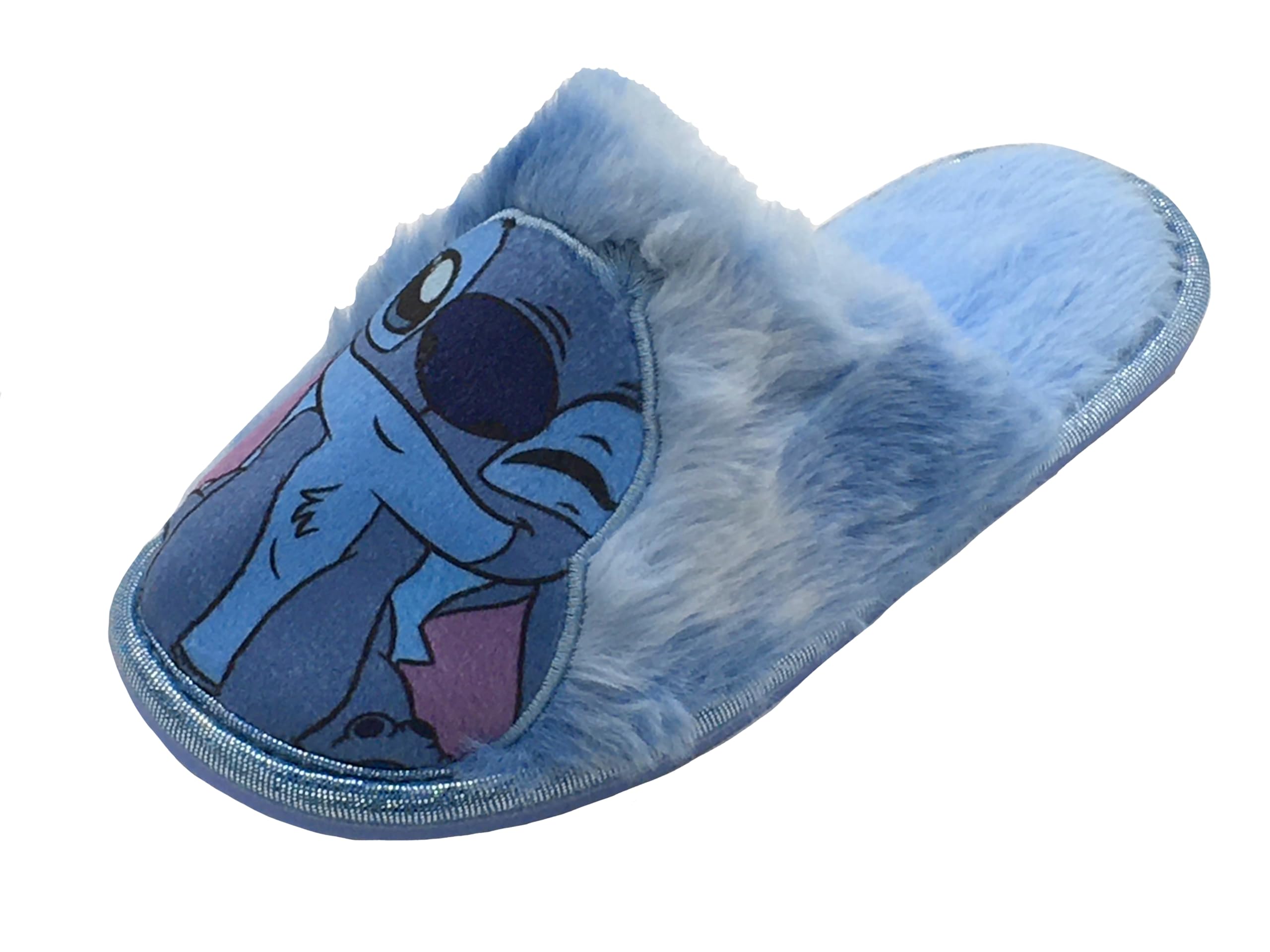 Disney Lilo & Stitch Mules faciles à enfiler pour fille, bleu, taille 12-6