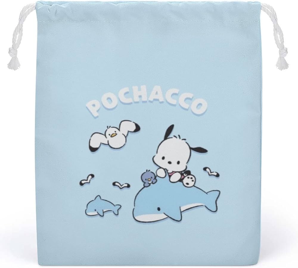 Amazon.co.jp: ポチャッコ 巾着袋 給食袋 収納袋 20*25cm 小物入れ