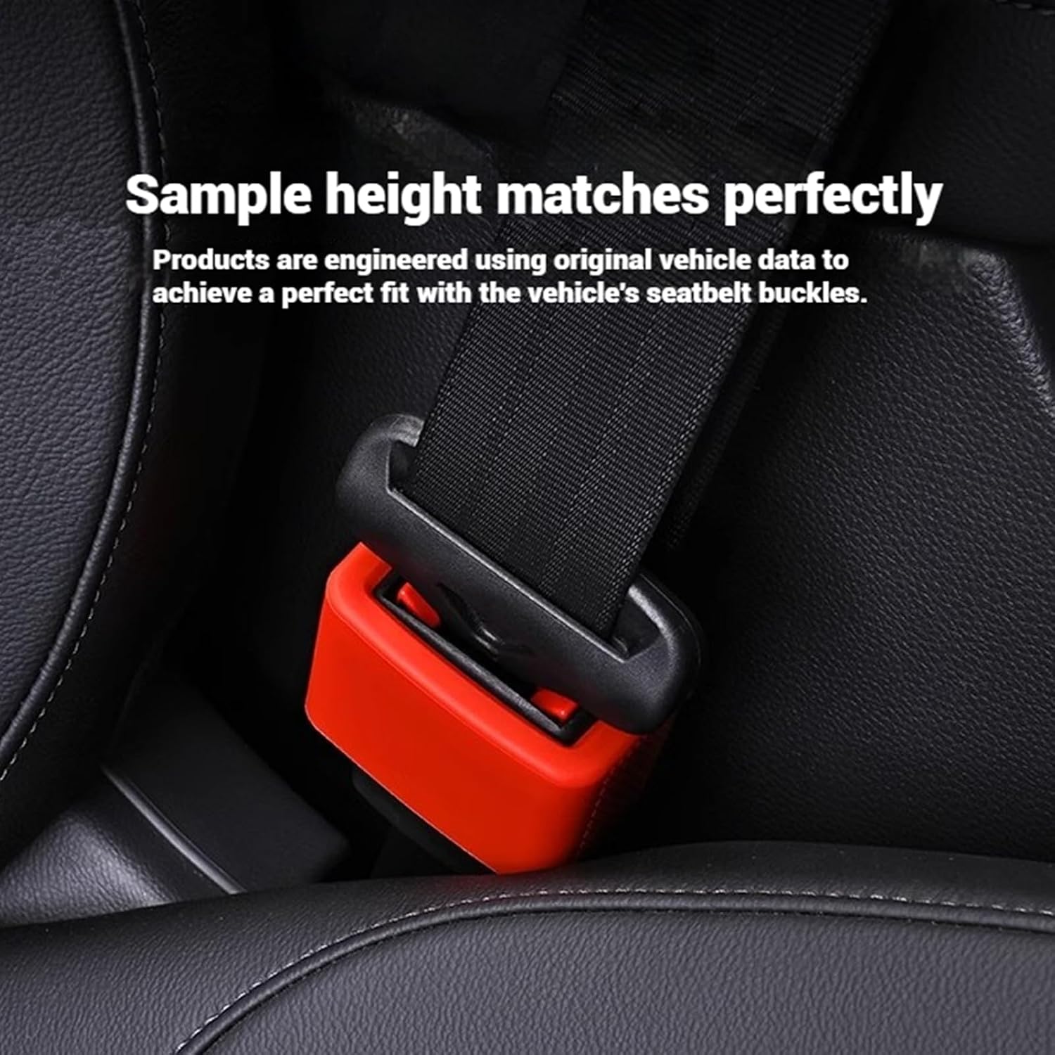 2-Pack Seat Belt Buckle Holder, Universal Silicone Seatbelt Buckle Booster, Keeps Buckle Upright for Easy Buckling, Ideal for Kids in Booster Seats, Elderly & Post-Surgery, Silicone, Black