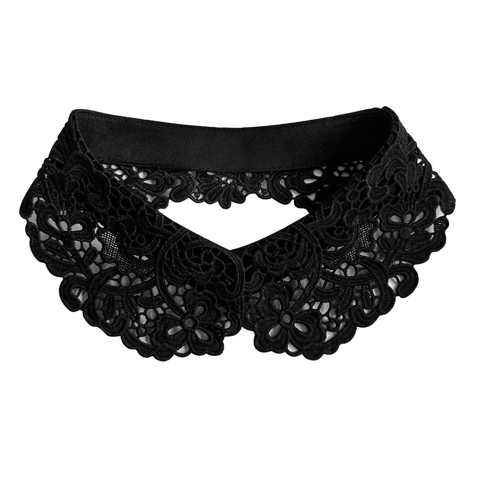MICFENY Breathable Polyester False Collar With Intricate Cutout Design Fashion Neckpiece Perfect For Spring Outfits