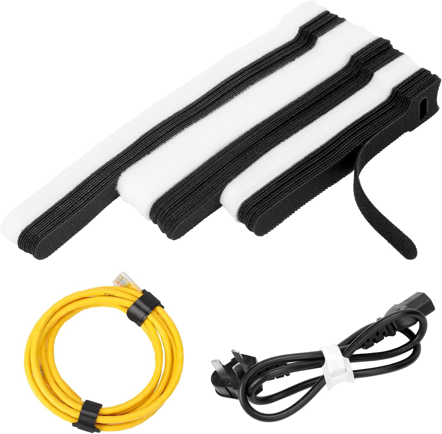 70 PCS Cable Management Ties Reusable Fastening Cable Cable