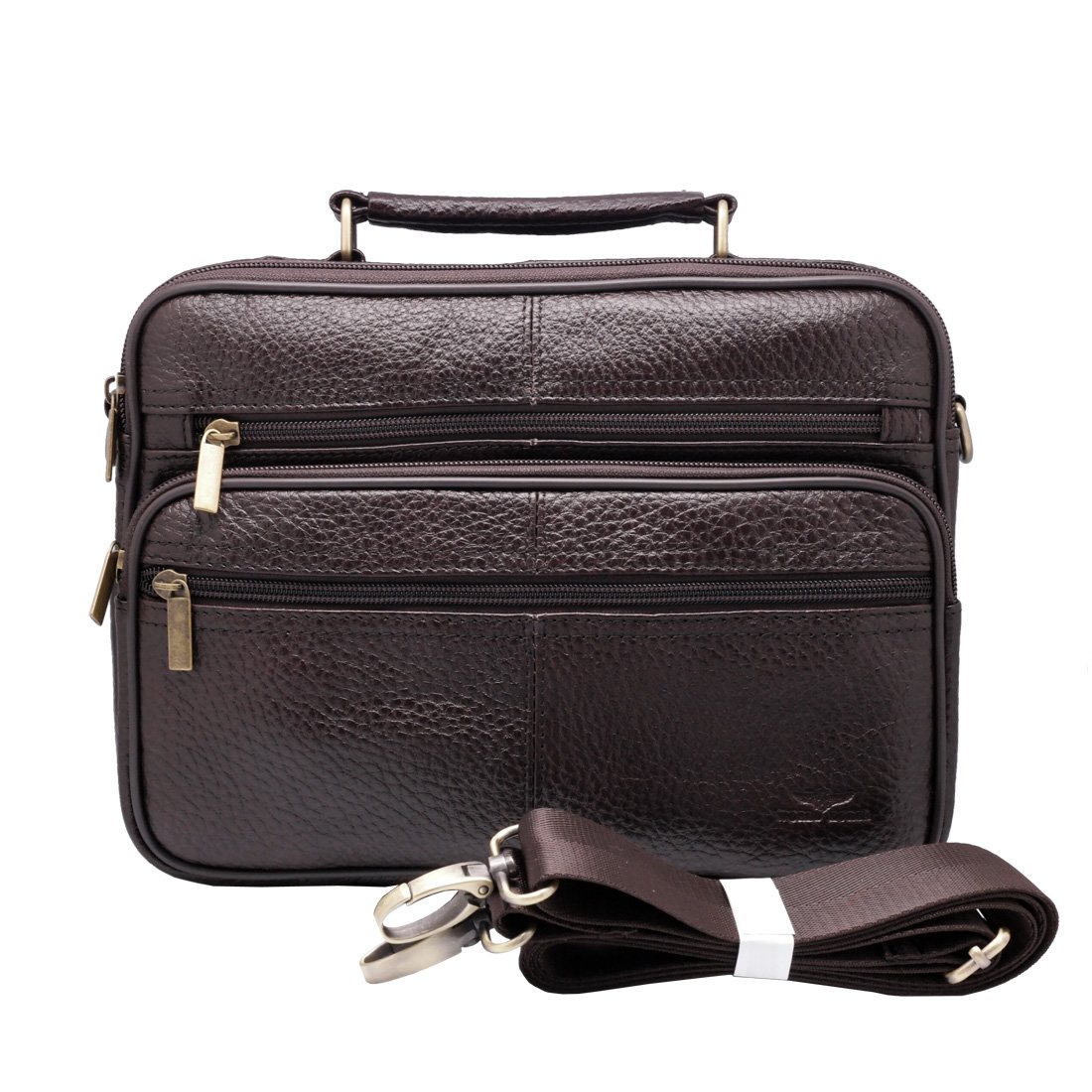 Bolsa de mano 2 en 1 multifuncional en piel de vaca para tabletas WK3 8