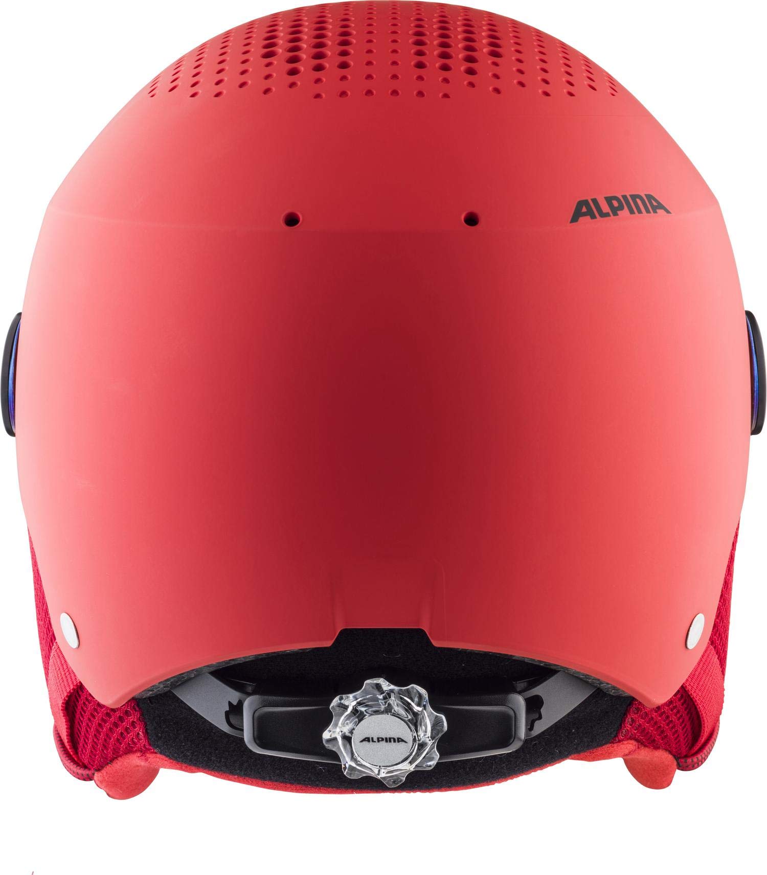 ALPINA ZUPO Visor Q-LITE - hochwertiger & sicherer Skihelm für Kinder, mit abnehmbaren Ohrenpolstern, mit kontrastverstärkendem Visier - Blue matt - M (51-55 cm