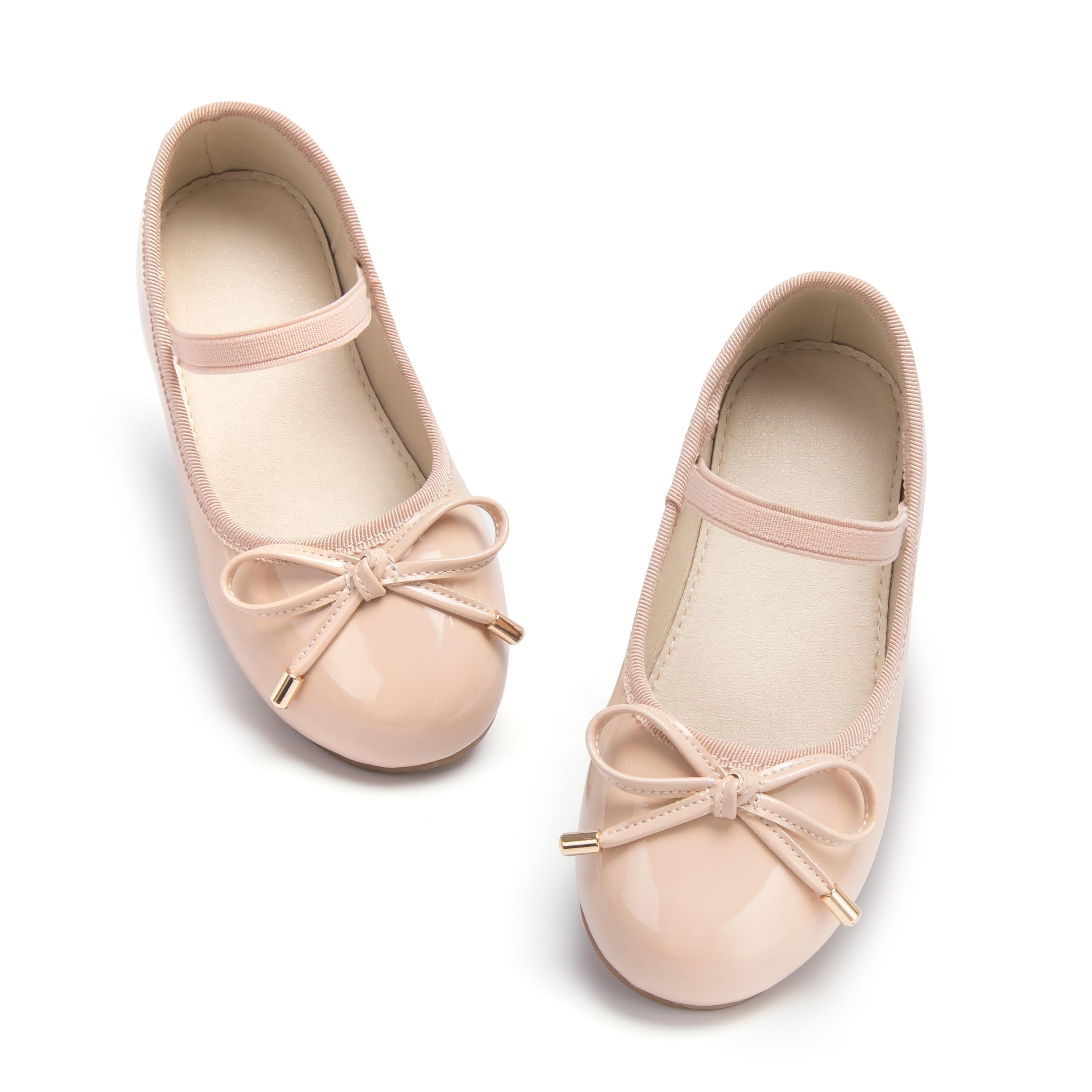 ESTINE Mary Jane Flats for Toddler Girls Little Kids Glittery Dress Princess Wedding Ballet Shoes