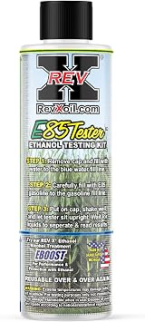 REV X E85 Ethanol Resusable Tester + E-Boost E85 Fuel Additive Kit