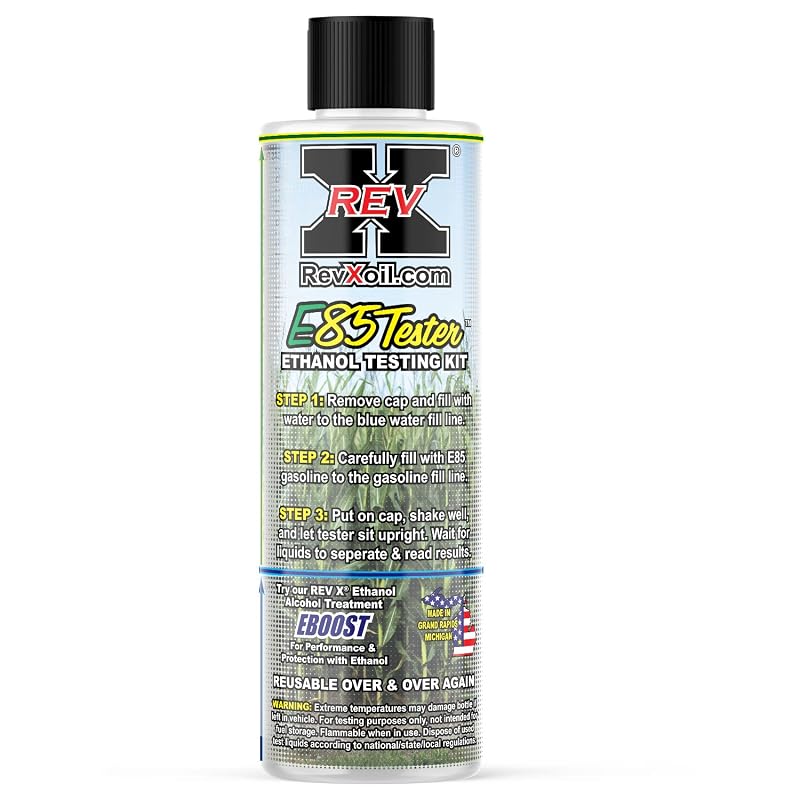 Kit de Teste de Etanol para Gasolina E85 REV X E85T0501, Escala E60 a E100