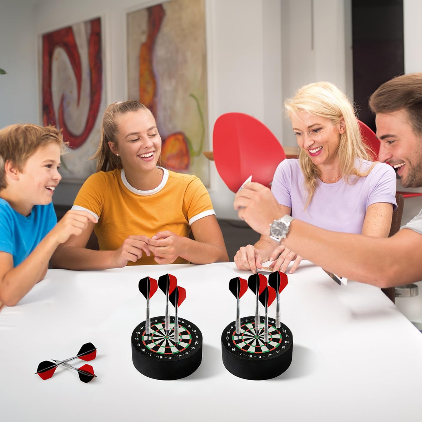 2 Pièces Support Flechette Souple, Support Cible Fléchettes 100x40mm, Portable Mini Dart Dock Poura Les Fléchettes à Aiguilles Souples et Acier Un pour Familles et Clubs