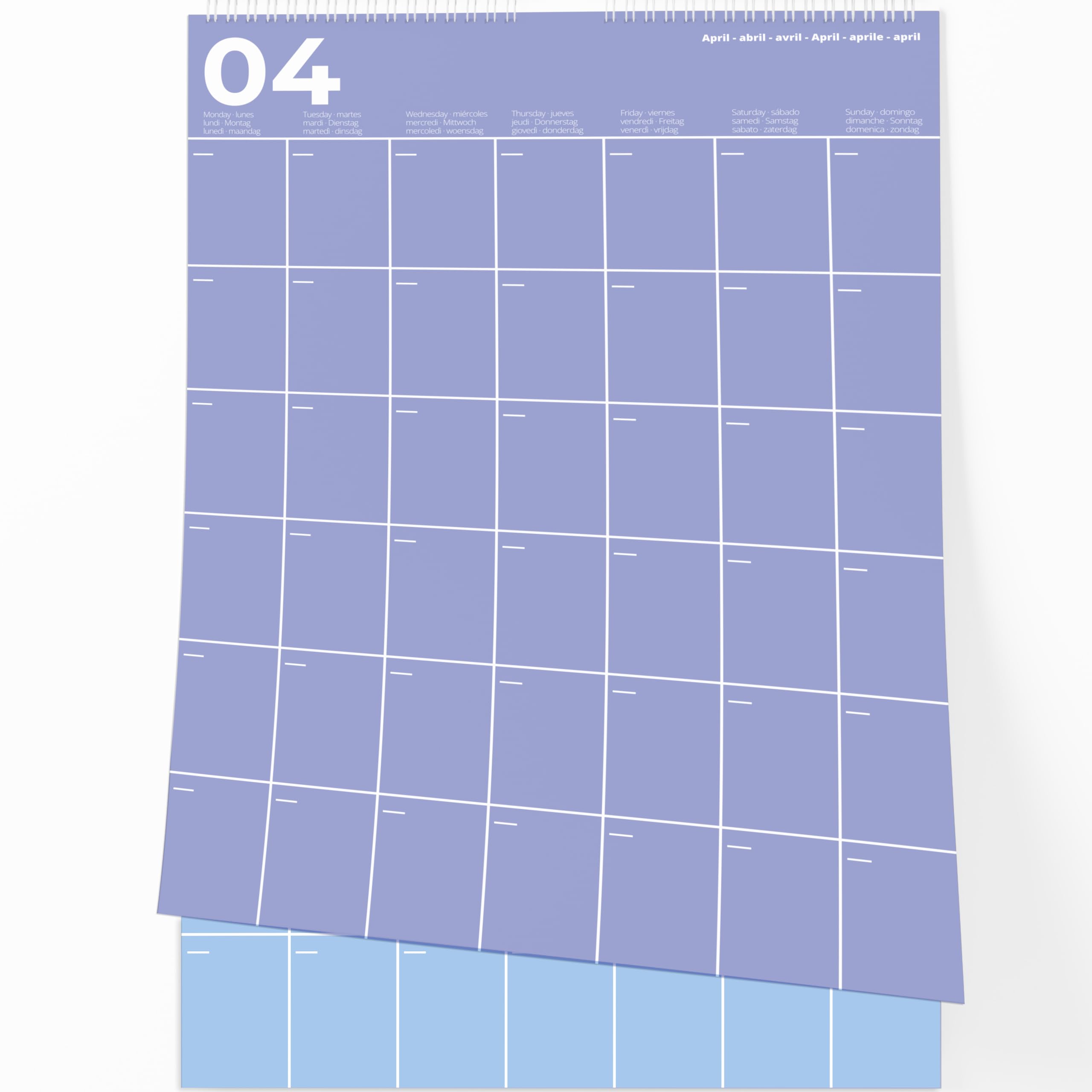 Planificador Mensual A3 - Días Personalizables, Amplios Espacios Para Anotaciones y Meses Llenos de Color. Organiza Tu Vida con Estilo con el Planificador Calendario de Pared!