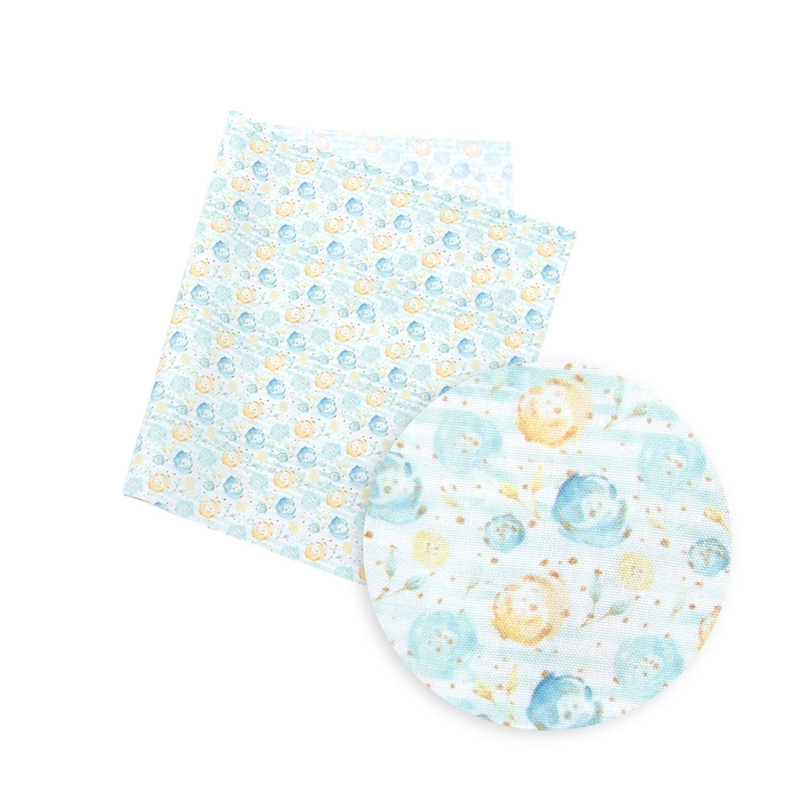 50 * 145 cm Flower Floral Planta Pura o poliéster Algodón o satén Costura Patchwork Material de edredón de Tela de Tela Telas (Color : 1088043, Weight : Double Brushed Poly)
