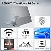 Laptop Lenovo ThinkBook 16 Gen 9 con AMD Ryzen 7 250, 32GB RAM + 1TB SSD | Pantalla 16" FHD+ IPS, Wi-Fi 7, HDMI, Lector de huellas, RJ 45, Lector de tarjetas SD, Cámara IR, Win 11 Pro, Laptop empresarial, con paquete 3