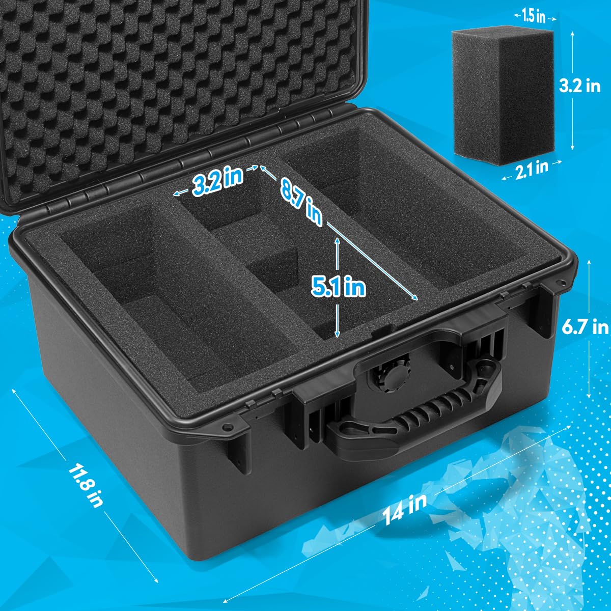 Valigetta Carte Gradate, Porta Slab PSA Box per 90 Carte Graded, Trading Cards Holder Box, Custodie Resistenti Scatola Portaoggetti per Top Loaders, Carte Sportive, One Touch
