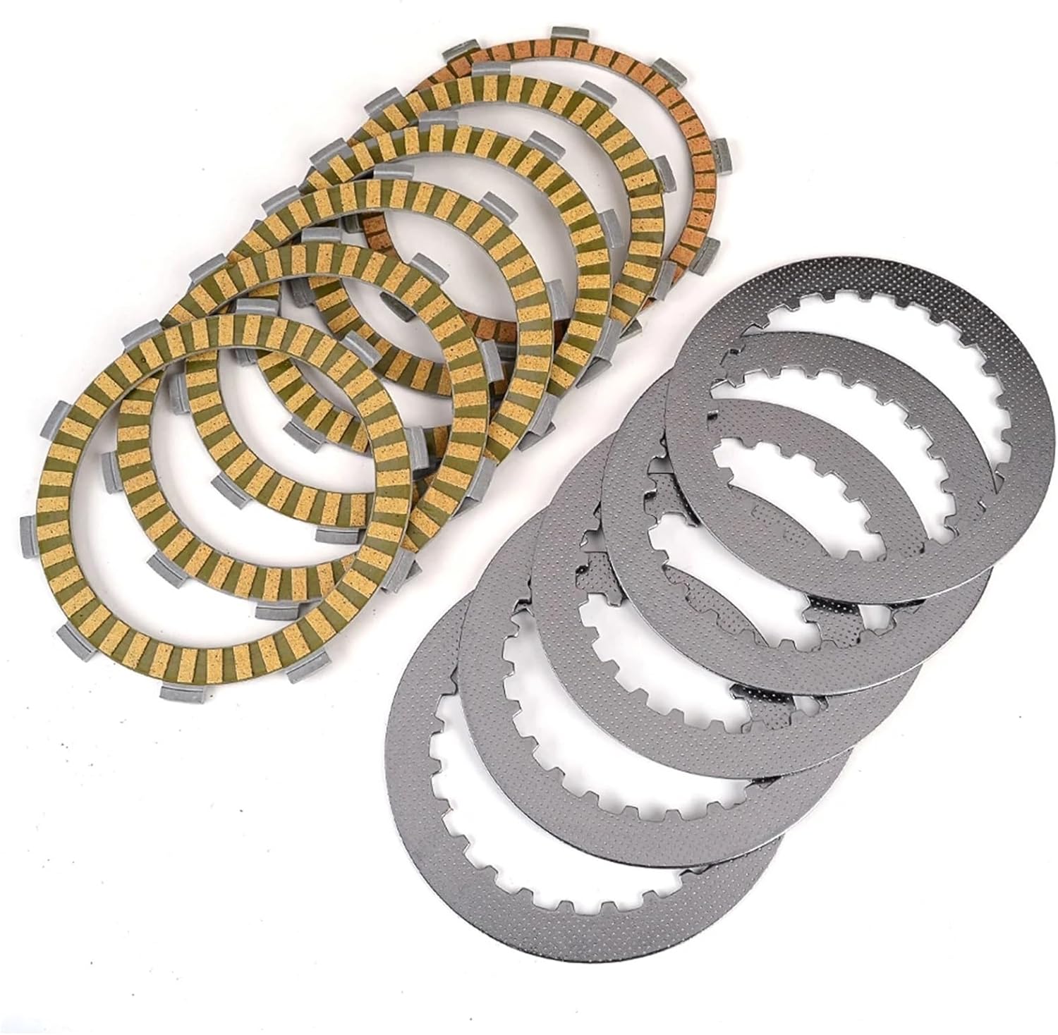 Clutch Friction Disc Plates Compatible with H Steed 400 NV400 CJ CK CS CV NT400 Bros 400 NC25 VT500 ED EF VRX400T NC33 NV400 Shadow