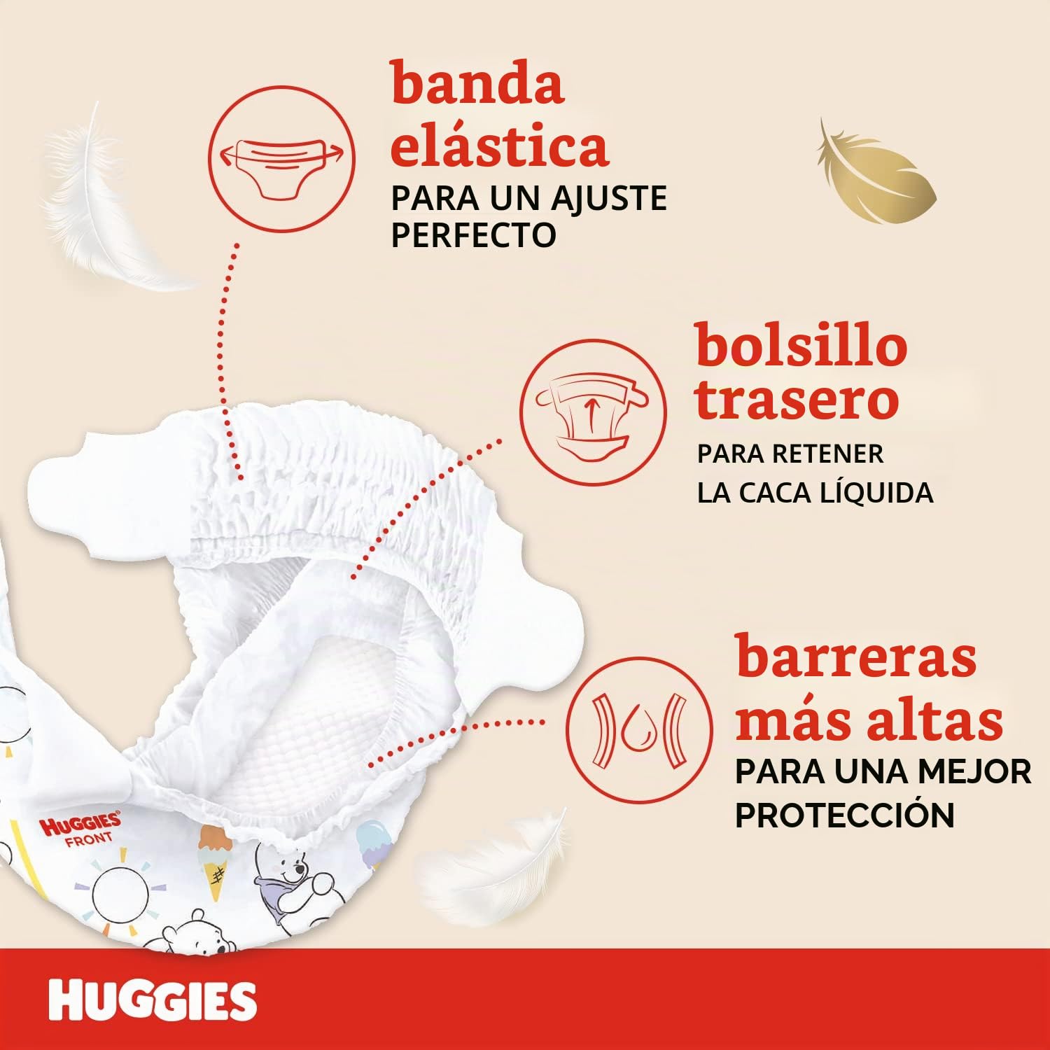 Huggies Pañales Extra Care para bebé, talla 2 (3-6 kg), paquete de 108 pañales (Megapack)