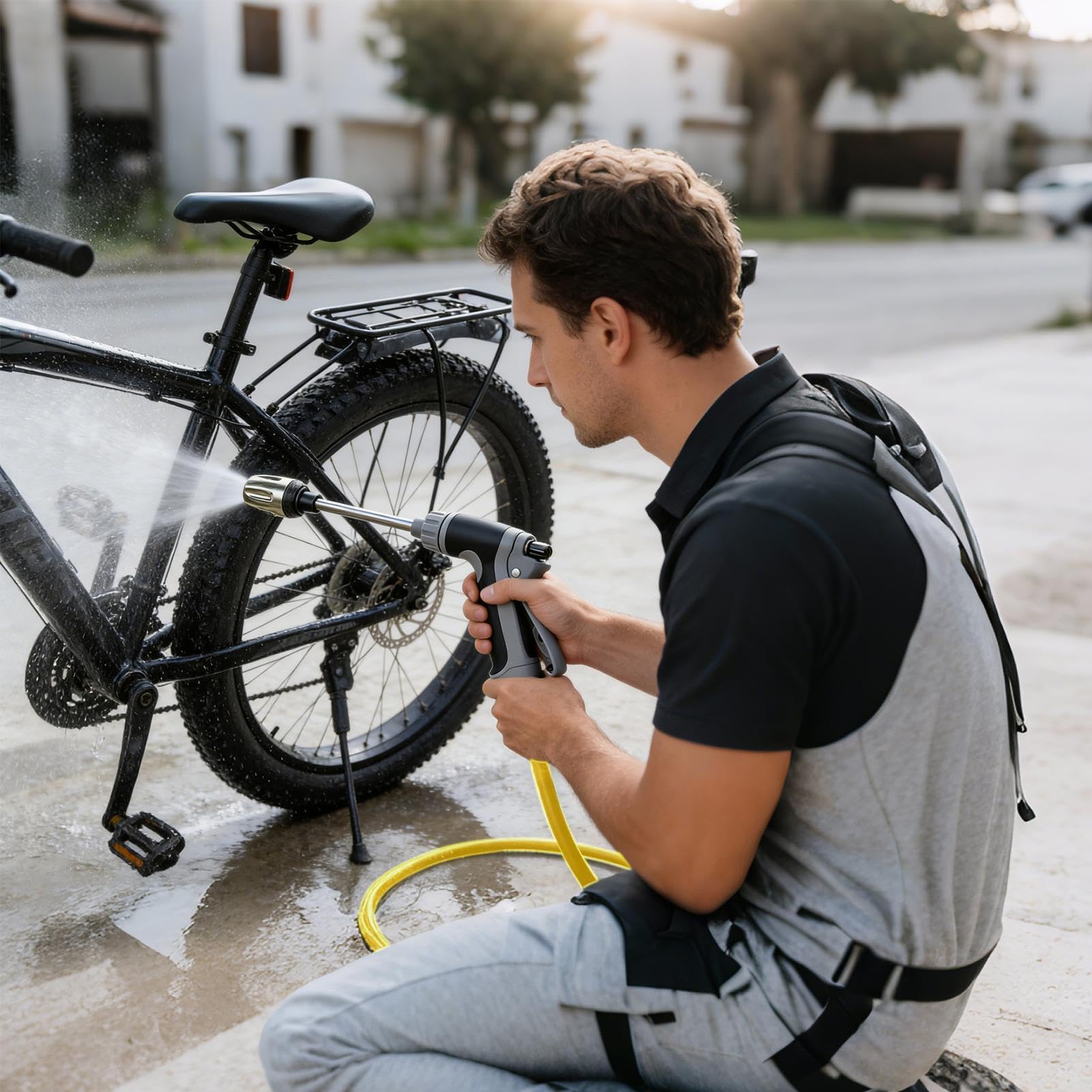 Hidrolavadora Eléctrica Limpieza para Perros con Rotación 360° | Hidrolavadora para Coche Equipo para Jardineros, Agricultores, Limpieza de Entradas, Patios, Revestimientos, Terrazas y