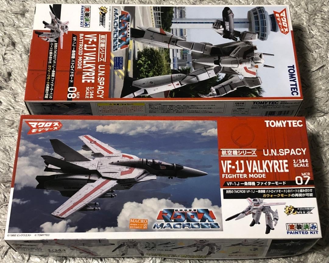 トミーテック マクロス 技MIX 1/144 VF-1J 2モードセット 一条輝 Amazon.co.jp: 技MIX VF-1Jバルキリー 一条輝機 2モードセット未組立