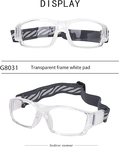 Miniatura 3 de Sports Glasses for Adult Protective Eyewear Running Glasses Basketball Football Shock Absorption Adjustable Strap