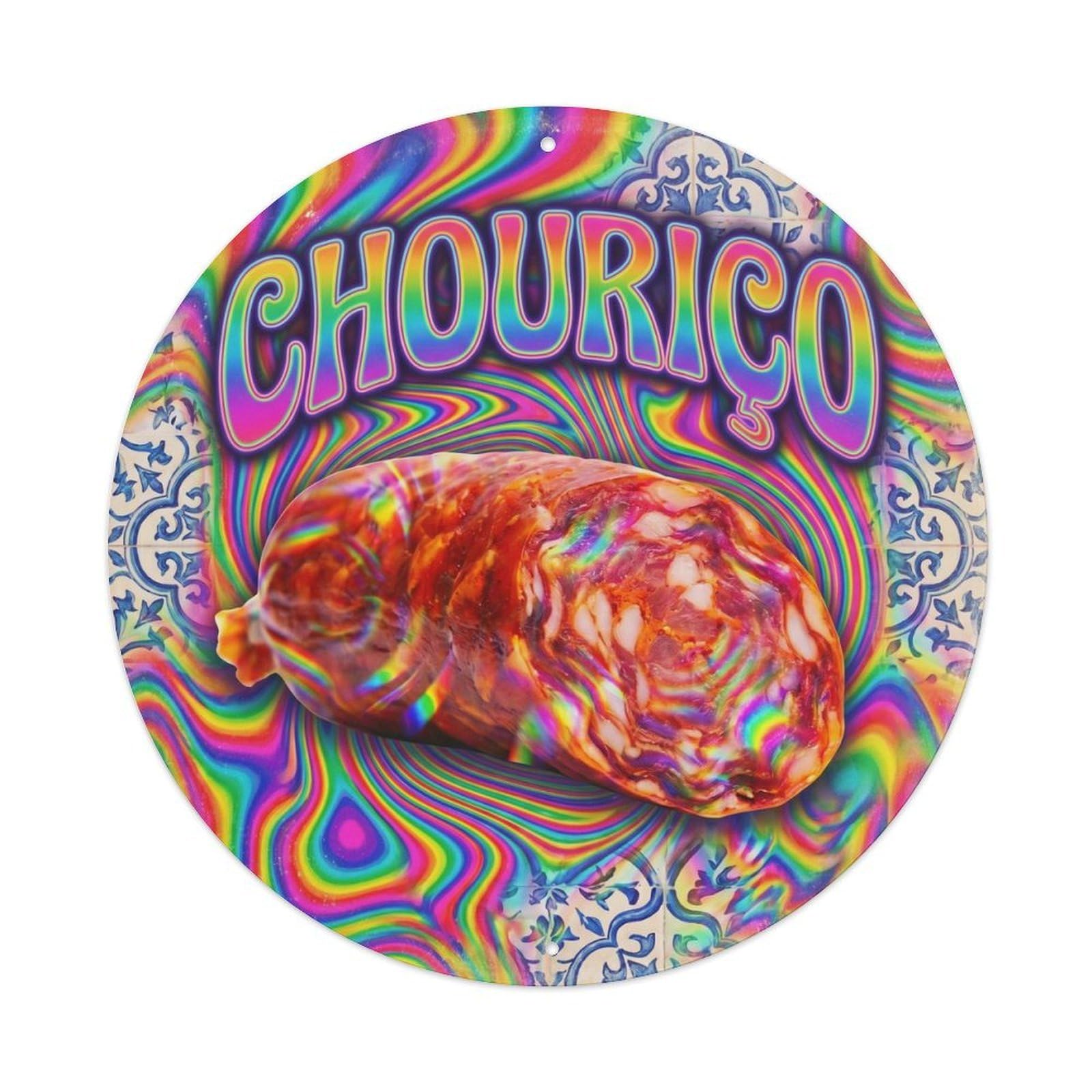 Portuguese Chourico Deli Cuisine Vintage Metal Tin Sign