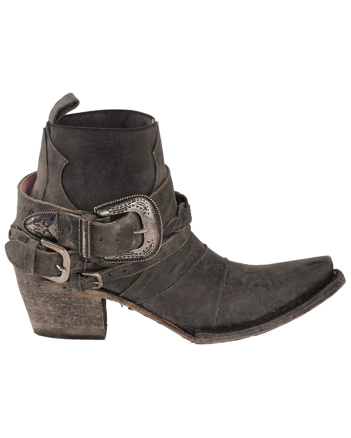 Junk GypsyWomen's By Lane Hwy 237 Distressed Booties Snip Toe - Jg0026d