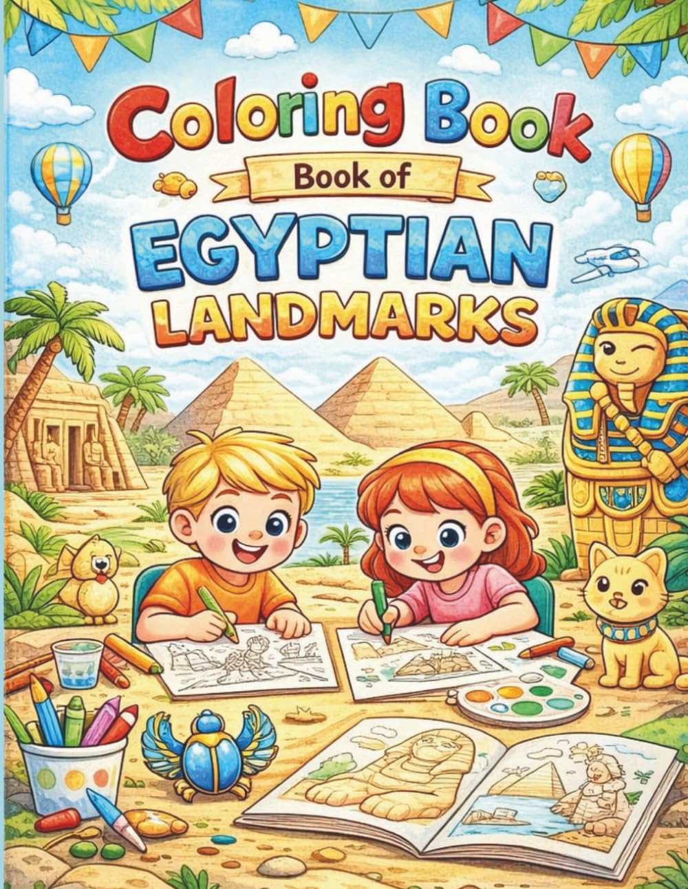 Egyptian Landmarks: “Color & Discover Egypt’s Ancient Wonders”